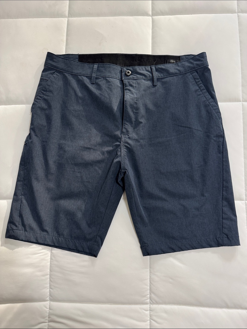 Kenneth Cole Dark Blue Flat Front Shorts